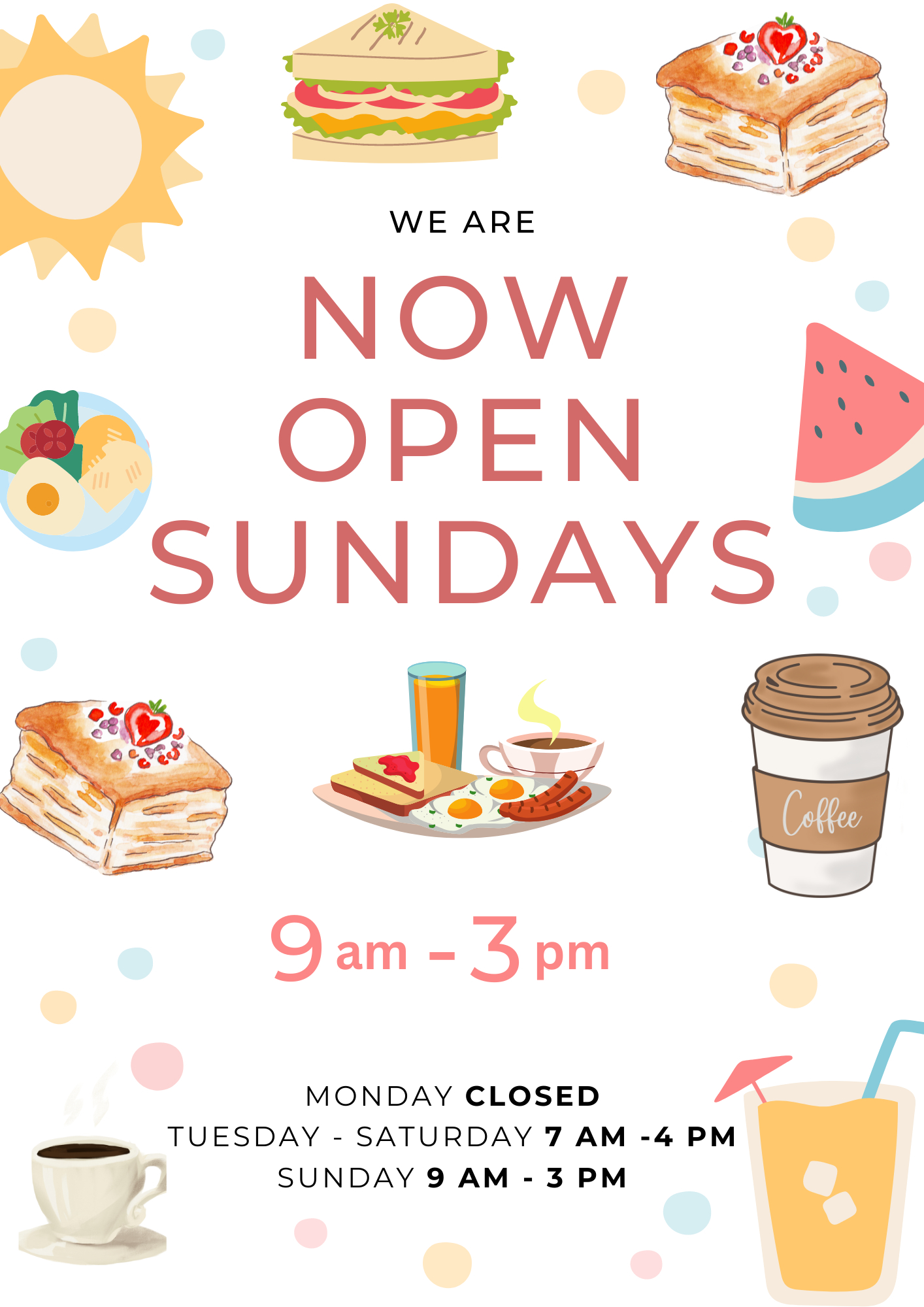 Laura's Hours of Operation